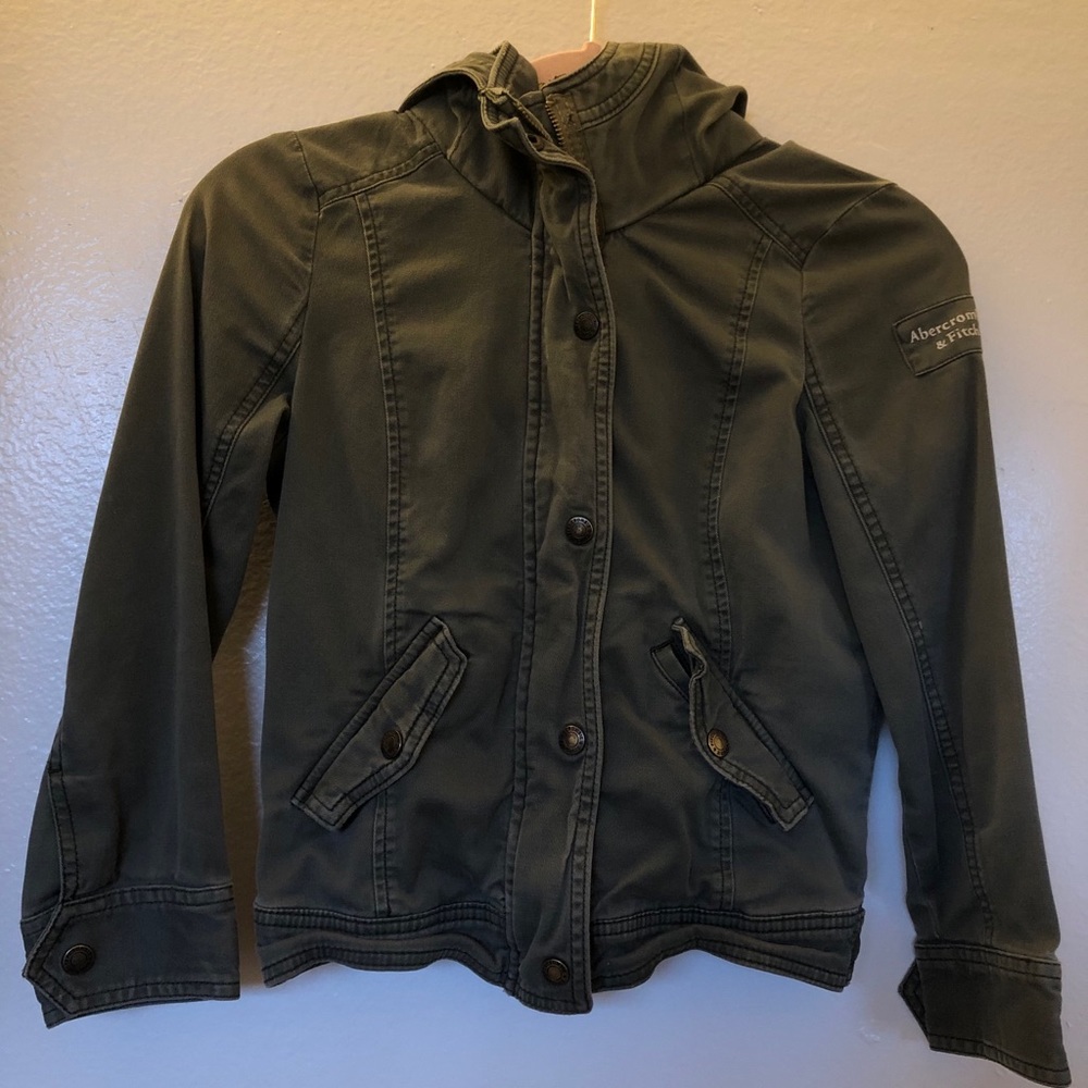 Abercrombie and Fitch Army green unisex jacket